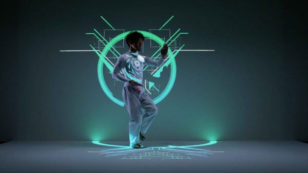 Panasonic リアルタイムトラッキング&プロジェクションマッピング「EXISDANCE」