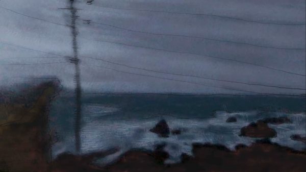 10秒アニメーション “⽇本海”