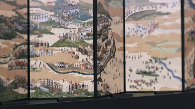 関ケ原山水図屏風 / Sekigahara-Sansui-zu-Byobu (Folding Screen of Painted Sekigahara Landscapes)