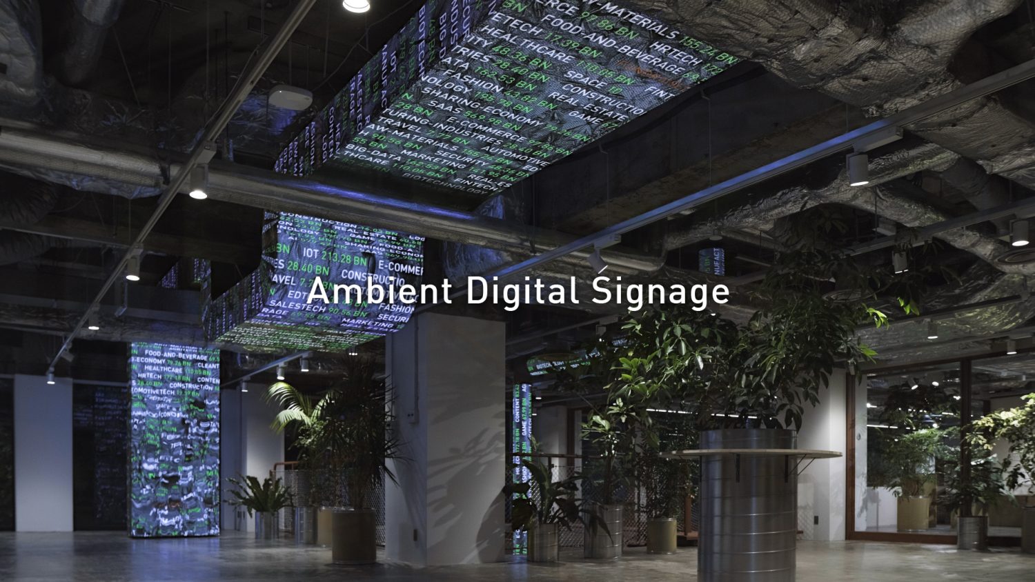 Ambient Digital Signage “Duct Mimicry”