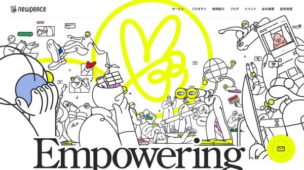 NEWPEACE Inc. | WEBサイト メインビジュアル モーショングラフィックス