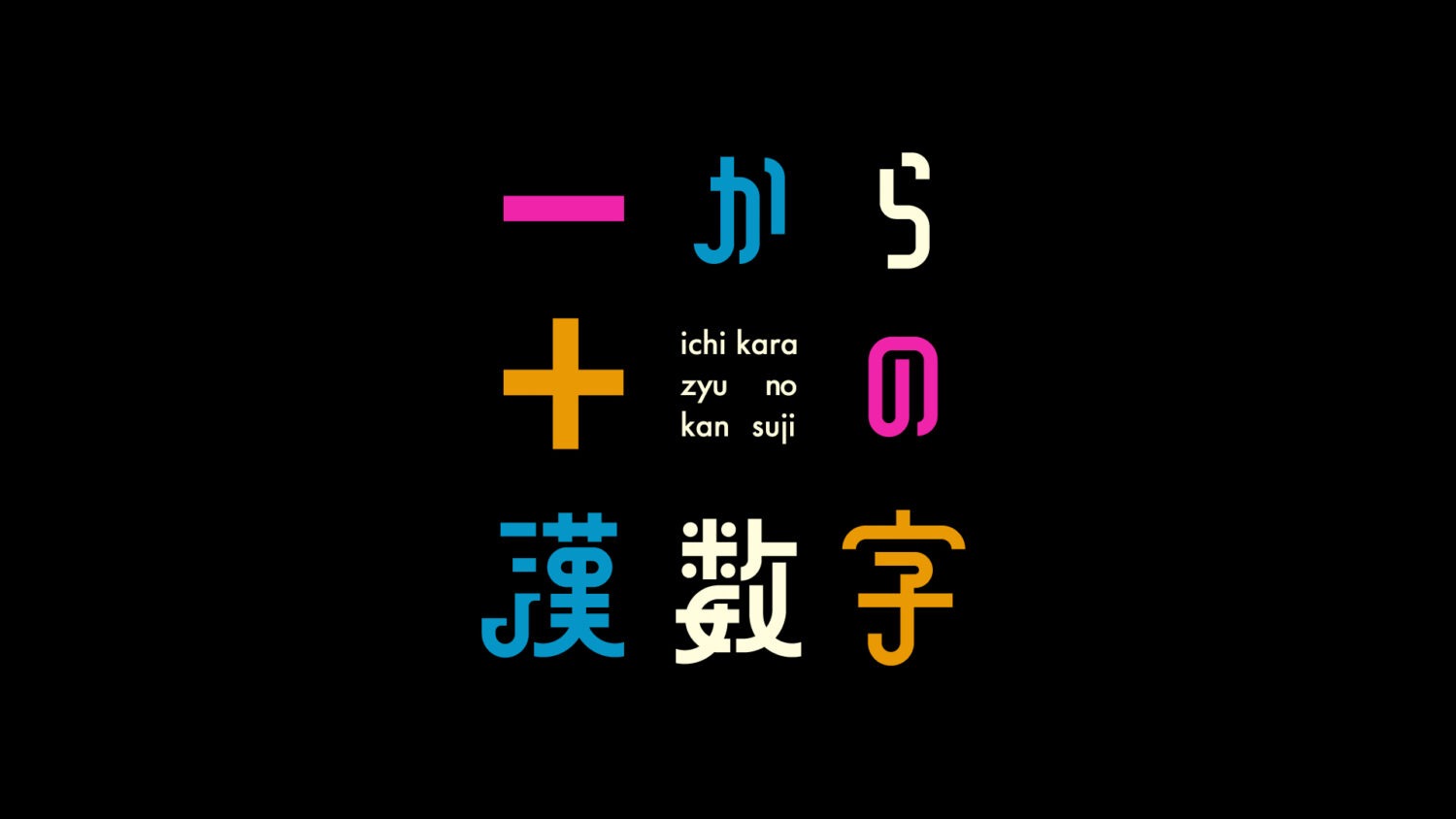 一から十の漢数字