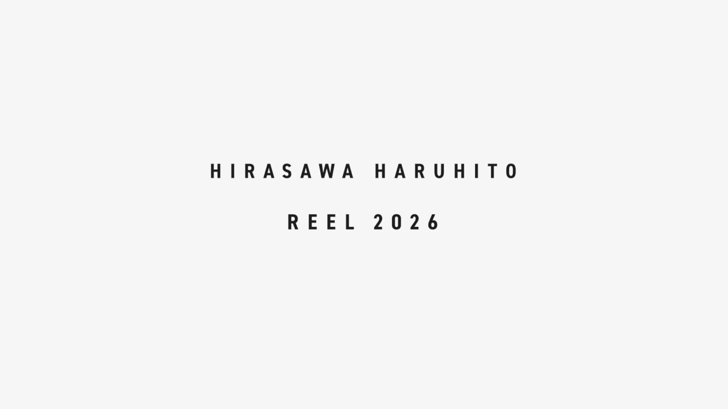 HIRASAWA HARUHITO REEL2026